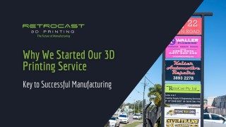 Why We Started Our 3D Printing Service
